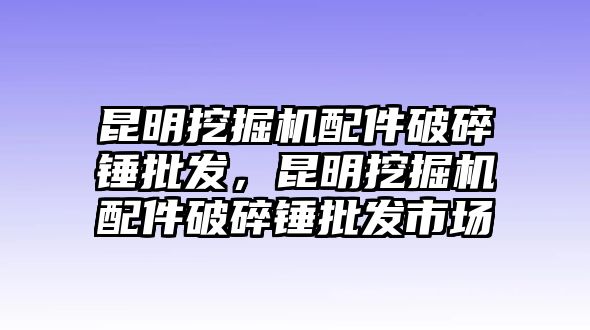 昆明挖掘機配件破碎錘批發，昆明挖掘機配件破碎錘批發市場