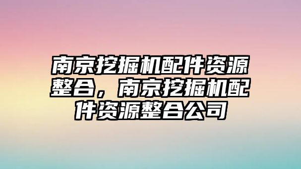 南京挖掘機(jī)配件資源整合，南京挖掘機(jī)配件資源整合公司