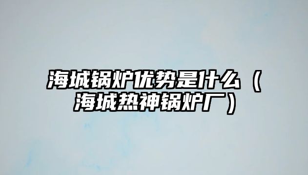 海城鍋爐優(yōu)勢是什么（海城熱神鍋爐廠）