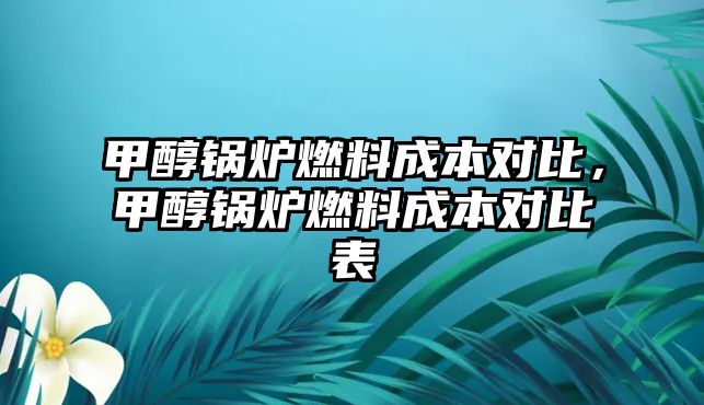 甲醇鍋爐燃料成本對比，甲醇鍋爐燃料成本對比表