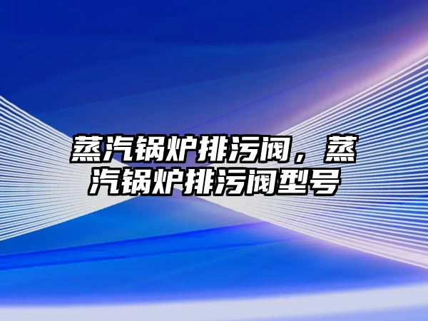 蒸汽鍋爐排污閥，蒸汽鍋爐排污閥型號(hào)