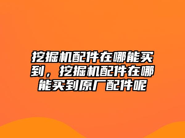 挖掘機(jī)配件在哪能買到，挖掘機(jī)配件在哪能買到原廠配件呢