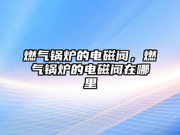 燃氣鍋爐的電磁閥，燃氣鍋爐的電磁閥在哪里