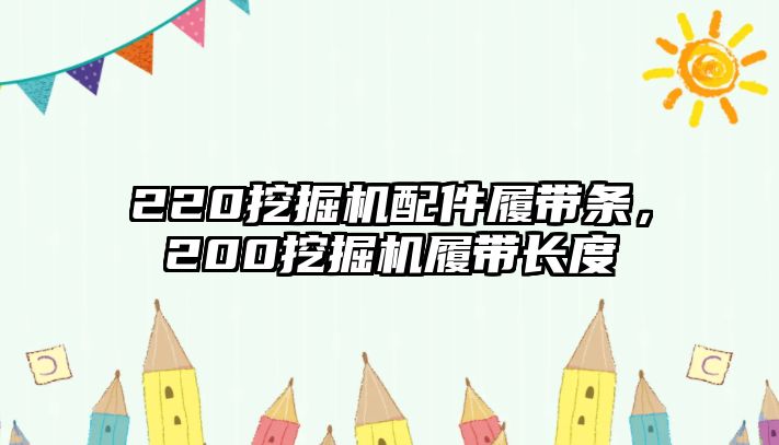 220挖掘機配件履帶條，200挖掘機履帶長度