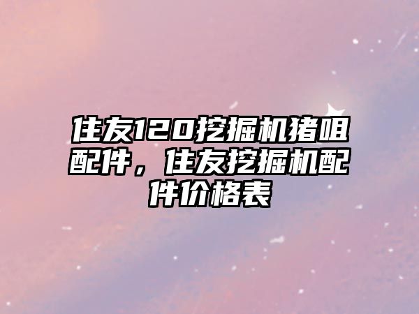 住友120挖掘機豬咀配件，住友挖掘機配件價格表