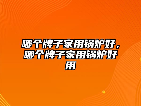 哪個牌子家用鍋爐好，哪個牌子家用鍋爐好用