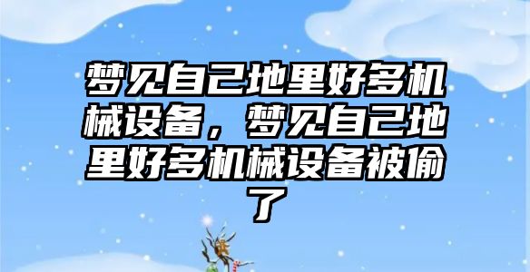 夢見自己地里好多機械設備，夢見自己地里好多機械設備被偷了