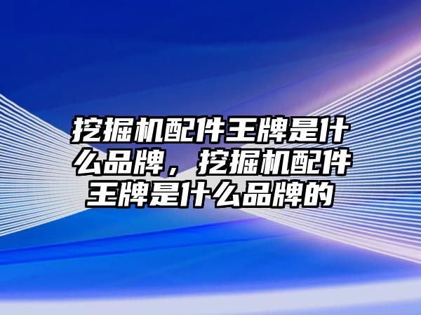 挖掘機(jī)配件王牌是什么品牌，挖掘機(jī)配件王牌是什么品牌的