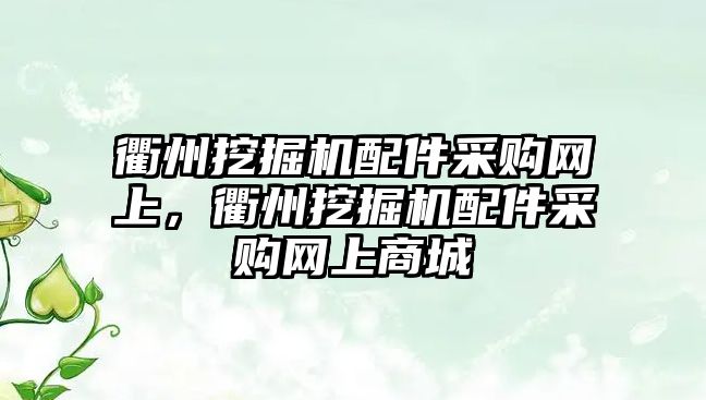 衢州挖掘機配件采購網上，衢州挖掘機配件采購網上商城