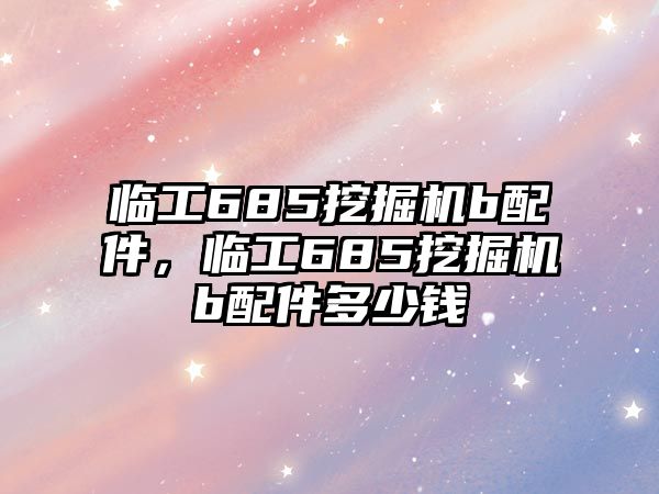 臨工685挖掘機b配件，臨工685挖掘機b配件多少錢