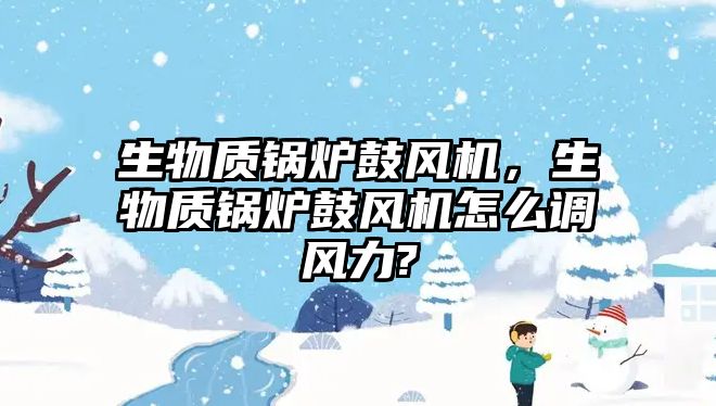 生物質鍋爐鼓風機，生物質鍋爐鼓風機怎么調風力?