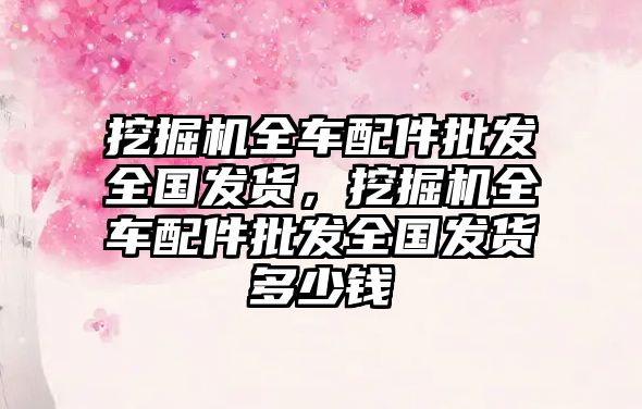 挖掘機全車配件批發全國發貨，挖掘機全車配件批發全國發貨多少錢