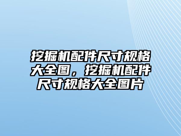 挖掘機配件尺寸規(guī)格大全圖，挖掘機配件尺寸規(guī)格大全圖片