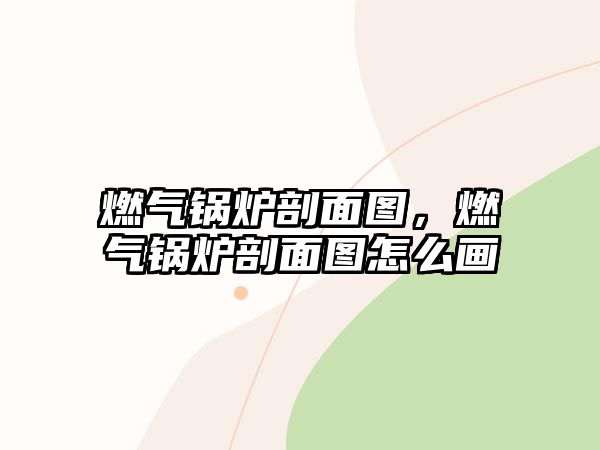 燃氣鍋爐剖面圖，燃氣鍋爐剖面圖怎么畫