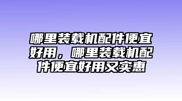 哪里裝載機配件便宜好用，哪里裝載機配件便宜好用又實惠