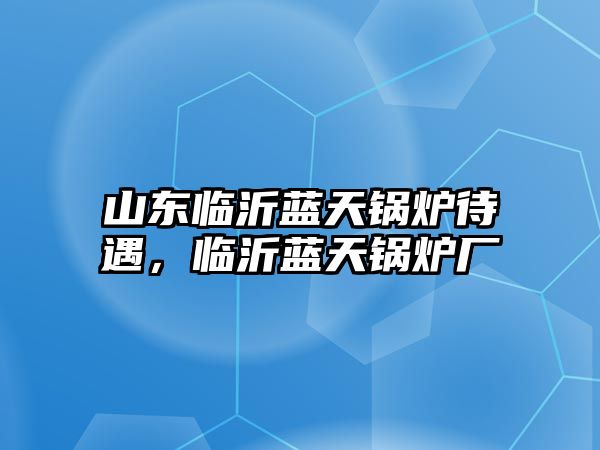 山東臨沂藍天鍋爐待遇，臨沂藍天鍋爐廠