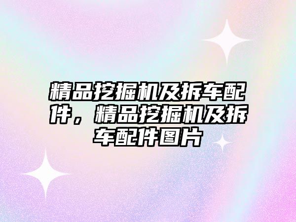 精品挖掘機(jī)及拆車配件，精品挖掘機(jī)及拆車配件圖片