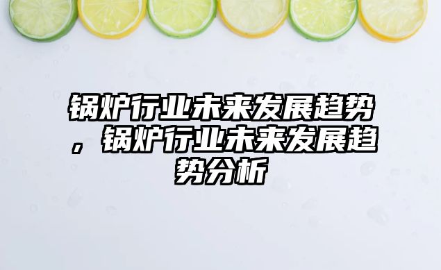 鍋爐行業(yè)未來發(fā)展趨勢，鍋爐行業(yè)未來發(fā)展趨勢分析