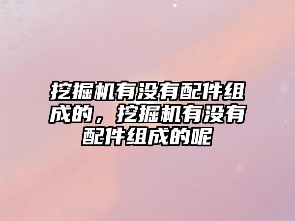 挖掘機有沒有配件組成的，挖掘機有沒有配件組成的呢