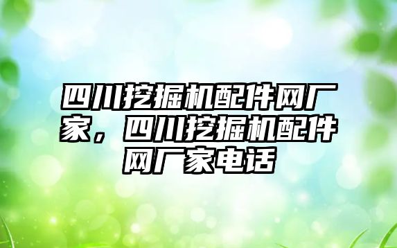 四川挖掘機配件網廠家，四川挖掘機配件網廠家電話