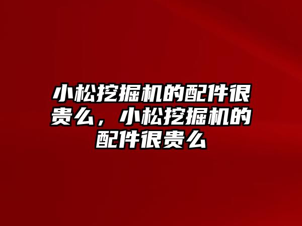 小松挖掘機的配件很貴么，小松挖掘機的配件很貴么