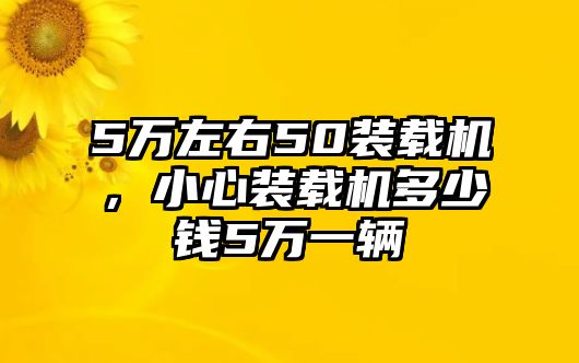 5萬左右50裝載機(jī)，小心裝載機(jī)多少錢5萬一輛