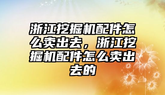 浙江挖掘機配件怎么賣出去，浙江挖掘機配件怎么賣出去的