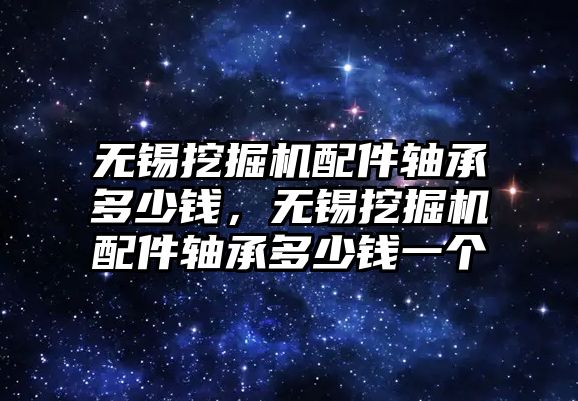 無錫挖掘機配件軸承多少錢，無錫挖掘機配件軸承多少錢一個