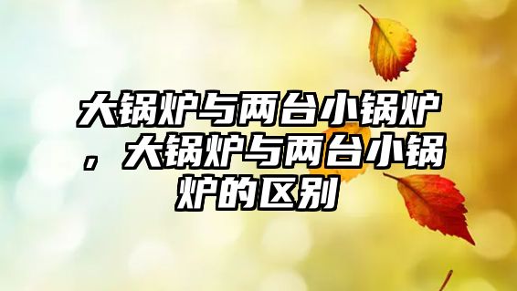 大鍋爐與兩臺(tái)小鍋爐，大鍋爐與兩臺(tái)小鍋爐的區(qū)別