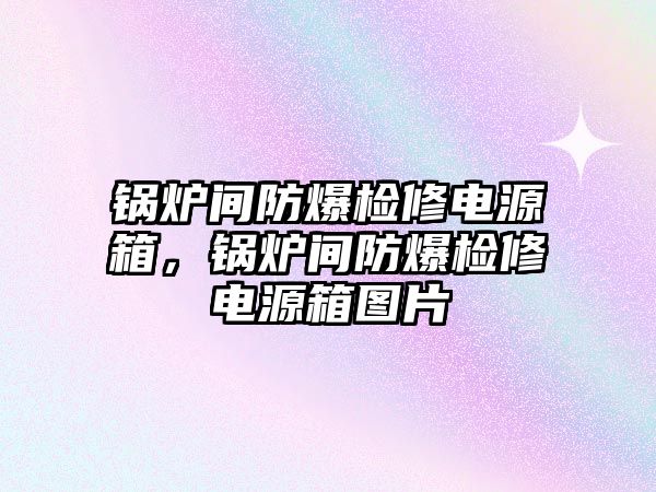 鍋爐間防爆檢修電源箱，鍋爐間防爆檢修電源箱圖片