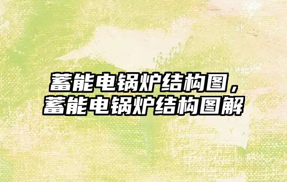 蓄能電鍋爐結構圖，蓄能電鍋爐結構圖解