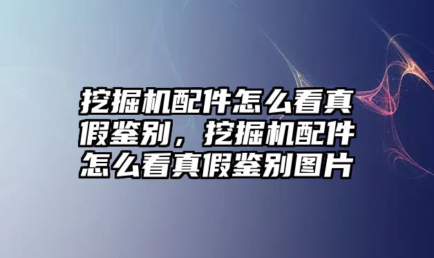 挖掘機配件怎么看真假鑒別，挖掘機配件怎么看真假鑒別圖片