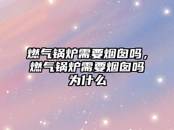 燃?xì)忮仩t需要煙囪嗎，燃?xì)忮仩t需要煙囪嗎為什么