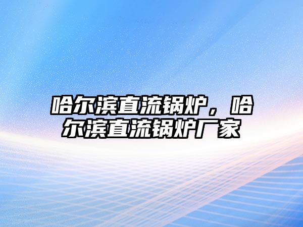 哈爾濱直流鍋爐，哈爾濱直流鍋爐廠家