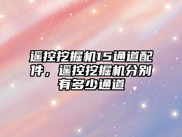 遙控挖掘機15通道配件，遙控挖掘機分別有多少通道