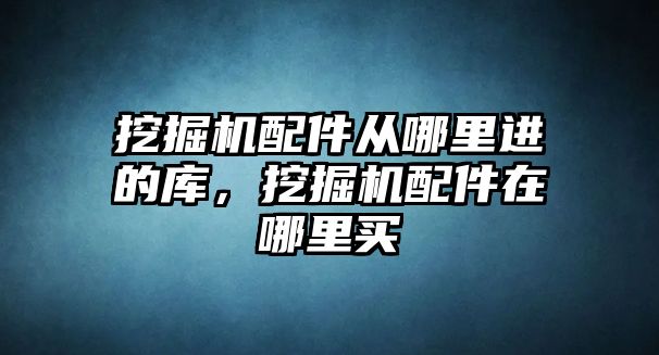 挖掘機配件從哪里進的庫，挖掘機配件在哪里買