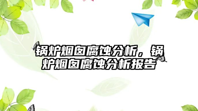 鍋爐煙囪腐蝕分析，鍋爐煙囪腐蝕分析報告