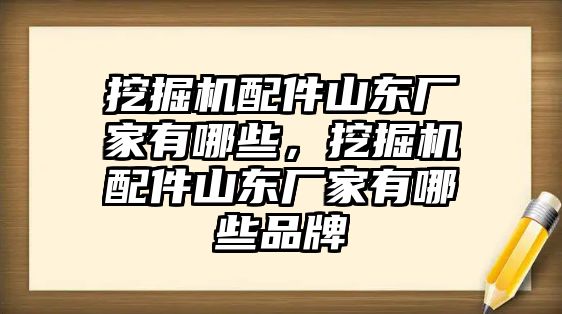 挖掘機配件山東廠家有哪些，挖掘機配件山東廠家有哪些品牌