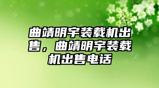 曲靖明宇裝載機(jī)出售，曲靖明宇裝載機(jī)出售電話