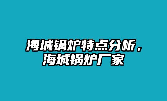 海城鍋爐特點(diǎn)分析，海城鍋爐廠(chǎng)家