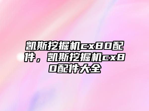 凱斯挖掘機cx80配件，凱斯挖掘機cx80配件大全