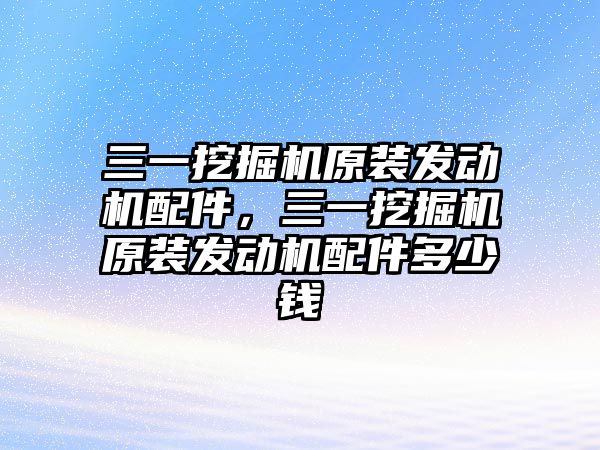 三一挖掘機原裝發動機配件，三一挖掘機原裝發動機配件多少錢