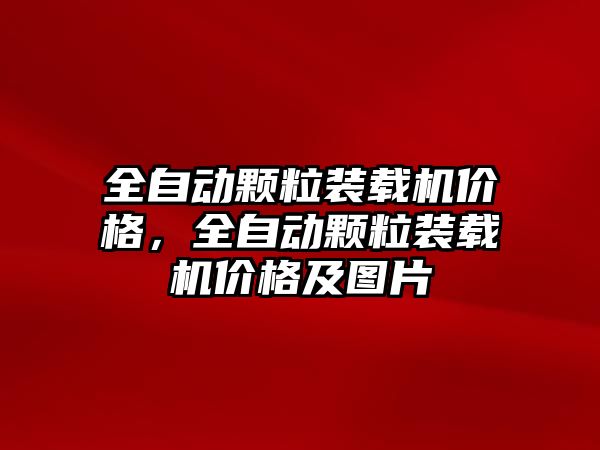 全自動顆粒裝載機價格，全自動顆粒裝載機價格及圖片