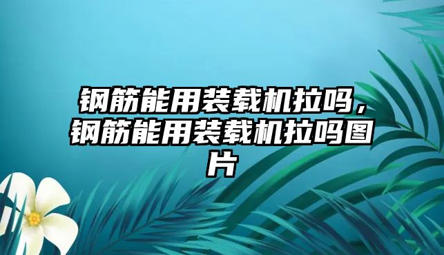 鋼筋能用裝載機拉嗎，鋼筋能用裝載機拉嗎圖片