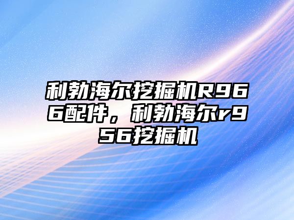 利勃海爾挖掘機R966配件，利勃海爾r956挖掘機