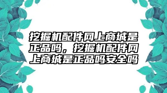 挖掘機配件網上商城是正品嗎，挖掘機配件網上商城是正品嗎安全嗎