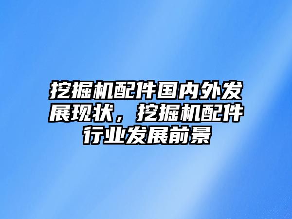 挖掘機配件國內外發(fā)展現(xiàn)狀，挖掘機配件行業(yè)發(fā)展前景