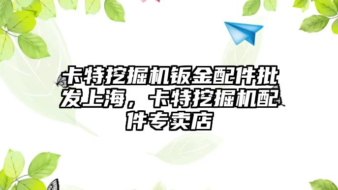 卡特挖掘機鈑金配件批發上海，卡特挖掘機配件專賣店