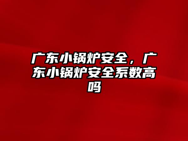 廣東小鍋爐安全，廣東小鍋爐安全系數高嗎