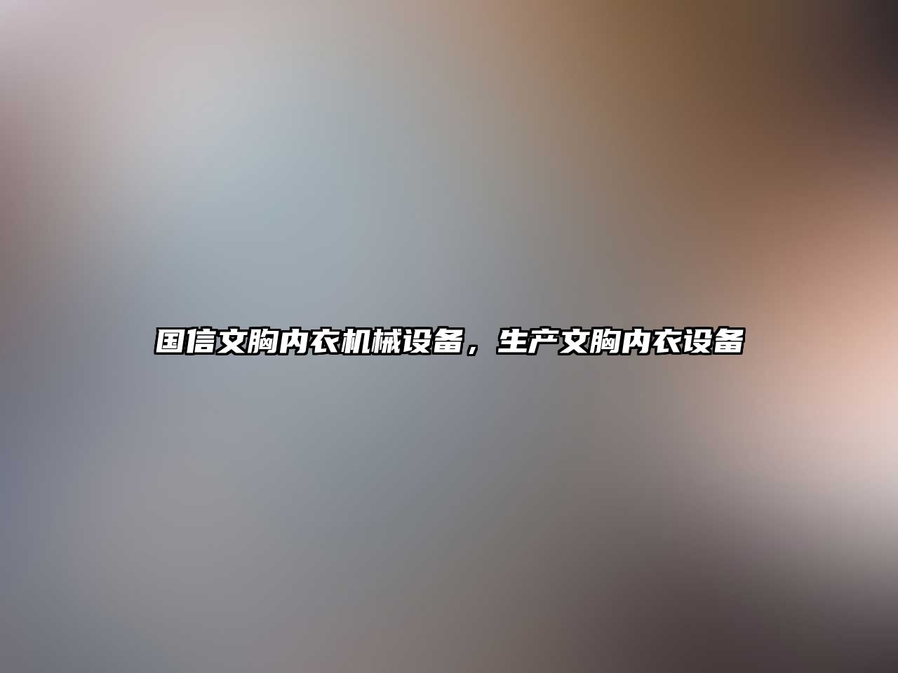 國信文胸內衣機械設備，生產文胸內衣設備